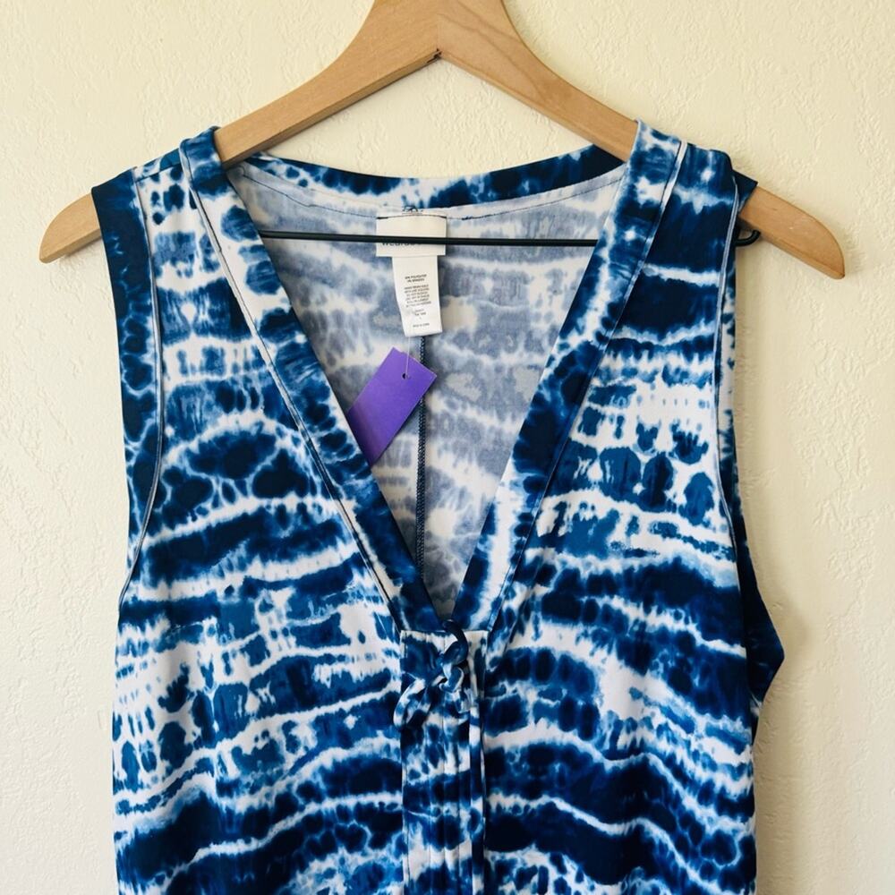💜 Wearabouts | blue and white tie dye dress - Picture 2 of 3